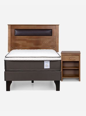 Imagen 2 del producto Cama Europea New Style 4 Plus 1 Plaza + Set Mueble Ferrara