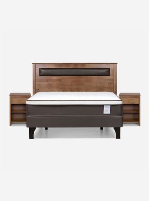 Imagen 2 del producto Cama Europea New Style 4 Plus 2 Plazas + Set Mueble Ferrara