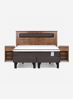 Imagen 2 del producto Cama Europea New Style 4 Plus 2 Plazas Base Dividida + Set Mueble Ferrara