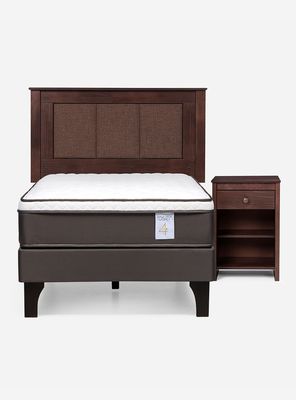 Imagen 2 del producto Cama Europea New Style 4 Plus 1 Plaza + Set Mueble Rachel