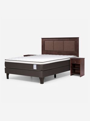 Cama Europea New Style 4 Plus 2 Plazas + Set Muebles Rachel