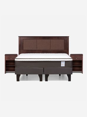 Imagen 2 del producto Cama Europea New Style 4 Plus 2 Plazas Base Dividida + Set Muebles Rachel