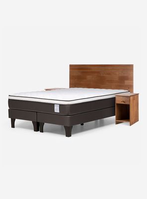 Cama Europea New Style 4 Plus 2 Plazas + Set Muebles Tabor