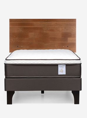 Imagen 2 del producto Cama Europea New Style 4 Plus 1.5 Plazas + Respaldo Tabor Café