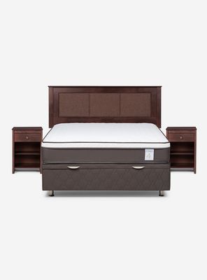 Imagen 2 del producto Boxet New Style 4 Plus 2 Plazas + Respaldo Veladores Rachel