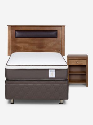 Imagen 2 del producto Boxet New Style 4 Plus 1.5 Plazas + Velador + Respaldo