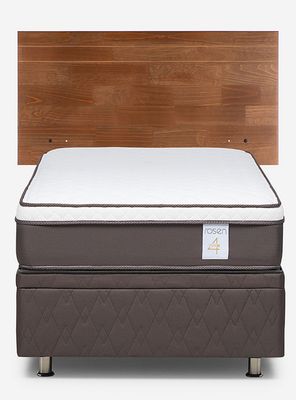 Imagen 2 del producto Boxet New Style 4 Plus 1 Plaza Respaldo Tabor Café