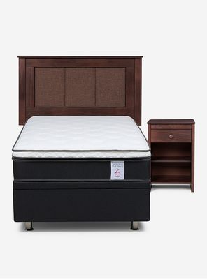 Imagen 2 del producto Boxet New Style 6  1.5 Plazas + Set Respaldo Velador Rachel