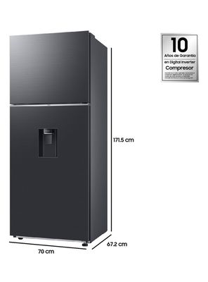 Imagen 2 del producto Refrigerador Top Mount Freezer Black 384 Litros con WiFi Space Max