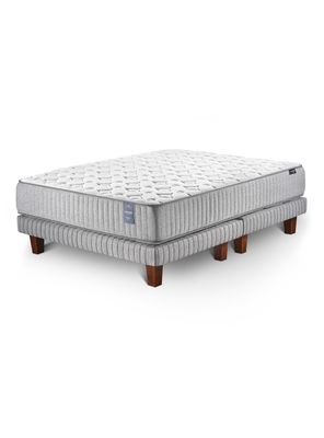 Cama Europea Hybrid Visco 2 Plazas Base Dividida