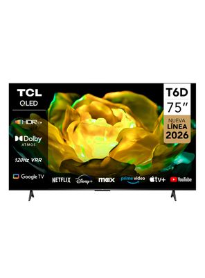 Tcl Qled Smart Tv 75'' Uhd 4K T6D 75T6D