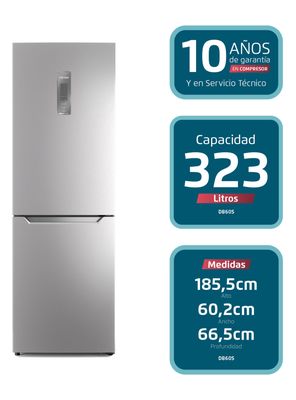 Imagen 2 del producto Refrigerador Bottom Freezer No Frost 323 Litros DB60S Inox
