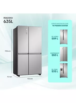 Imagen 2 del producto Refrigerador Side by Side No Fost 635 Litros RS820NV