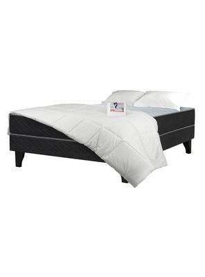 Cama Europea Cadiz Full 190 cm + Set Textil