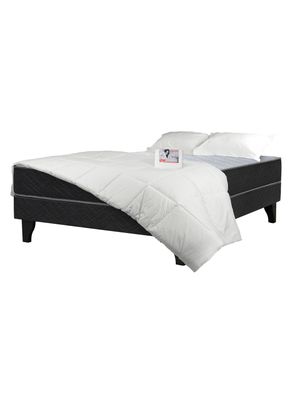 Cama Europea Cadiz 2 Plazas 190 cm + Set Textil