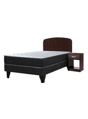 Cama Europea Cadiz 1 Plaza 190 cm + Set de Muebles Asturias