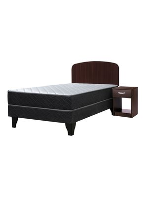 Cama Europea Cadiz 1.5 Plazas 190 cm + Set de Muebles Asturias