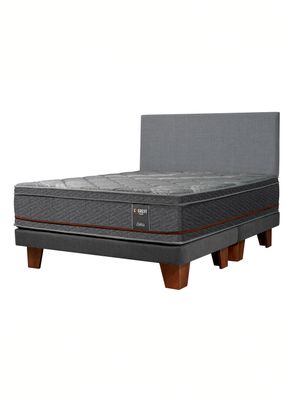 Imagen 1 del producto Cama Europea Everest Copper Black 2 Plazas x 2 metros Base Dividida + Respaldo