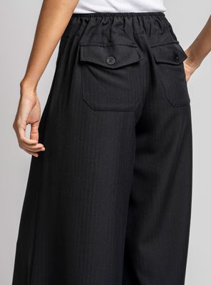 Imagen 2 del producto Pantalón Wide Leg Tiro Medio Negro
