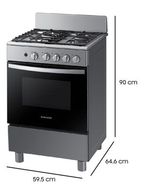 Imagen 2 del producto Cocina a Gas 4 Quemadores + Quemador Rápido Negra