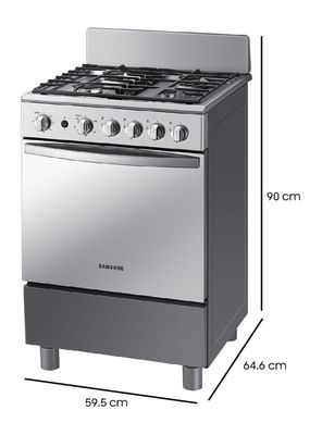 Imagen 2 del producto Cocina a Gas 4 Quemadores + Quemador Rápido Silver