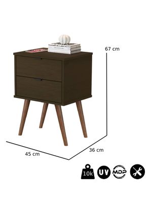 Imagen 2 del producto Velador Canela Luxor 2 Cajones