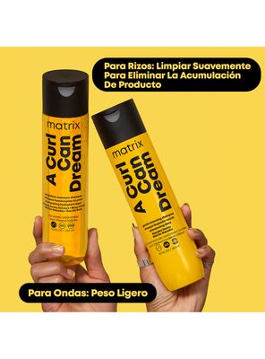 Imagen 2 del producto Shampoo Limpieza Profunda Cabello Rizado 300ml ACCD Matrix
