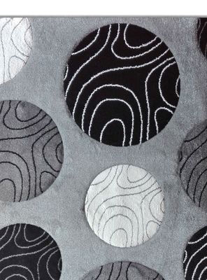 Imagen 2 del producto Alfombra Frize Carved 170 x 230 cm Círculos Idetex