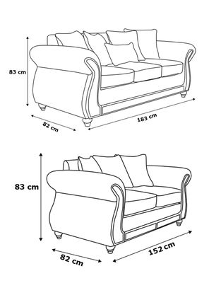 Imagen 2 del producto Juego Living Franco 32 Cuero Sintético Auris