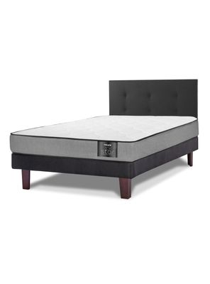Cama Europea Star 1.5 Plazas x 200 cm + Respaldo Royal