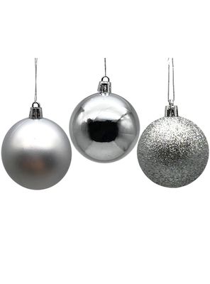 Imagen 2 del producto Set de 12 Esferas Silver 6 cm