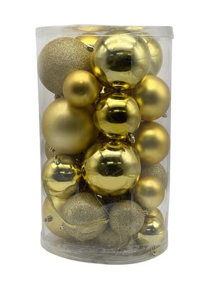 Imagen 1 del producto Set de 30 Esferas Navidad Mix Doradas