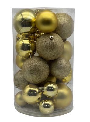 Imagen 2 del producto Set de 30 Esferas Navidad Mix Doradas
