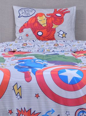 Plumón Relleno Single Avengers 1.5 Plazas