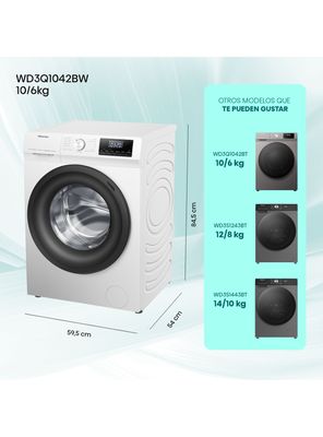 Imagen 2 del producto Lavadora-Secadora Carga Frontal 10/6 Kg WD3Q1042BW