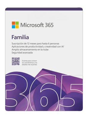 Microsoft 365 Familia 12 Meses 6 Usuarios