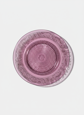 Imagen 2 del producto Plato de Vidrio Rosado 20 cm