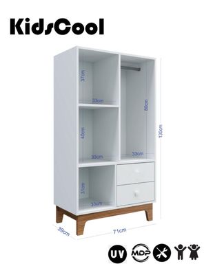 Imagen 2 del producto Clóset 6 Espacios Harmony BY600 Blanco