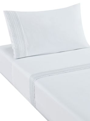 Imagen 2 del producto Sábanas 1.5 Plazas 200 Hilos Grey Bordada