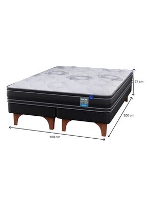 Imagen 2 del producto Cama Europea Seven Plus King + Set Mueble Lorraine