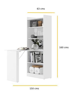 Imagen 2 del producto Armario Practic 5 Repisas con Mesa Retráctil