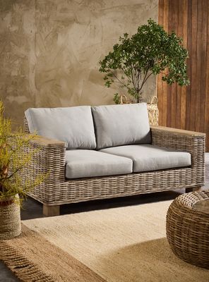 Sofá Victoria 2 Cuerpos Ratán