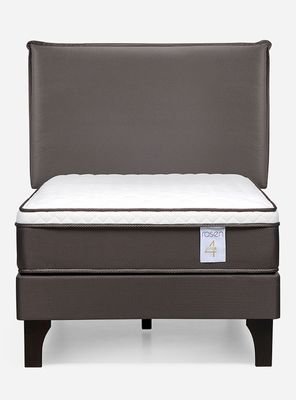 Imagen 2 del producto Cama Europea New style 4 1.5 Plazas + Respaldo Maurice Chocolate