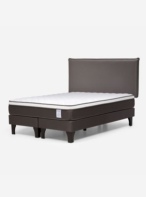 Cama Europea New style 4 King Base Dividida + Respaldo Maurice