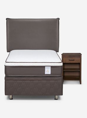 Imagen 2 del producto Boxet New style 4 1.5 Plazas + Respaldo + Velador Maurice