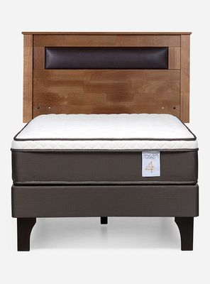 Imagen 2 del producto Cama Europea New Style 4 Plus 1.5 Plazas + Respaldo Ferrara