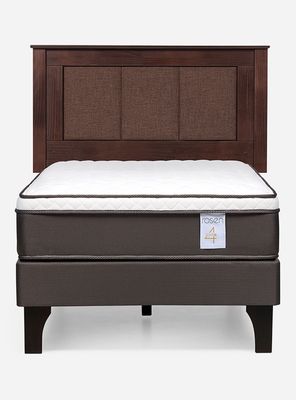 Imagen 2 del producto Cama Europea New style 4 Plus 1 Plaza + Respaldo Rachel