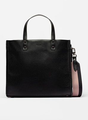 Cartera de Mano Capri Cuero con Strap Bicolor