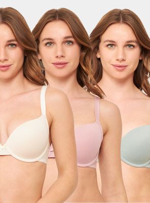 Pack 3 Sostén Algodón Clásico