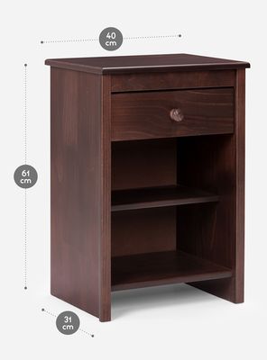 Imagen 2 del producto Velador Ferrara 1 Cajón Chocolate